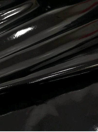Black Glossy Stretch Patent Leather/Latex