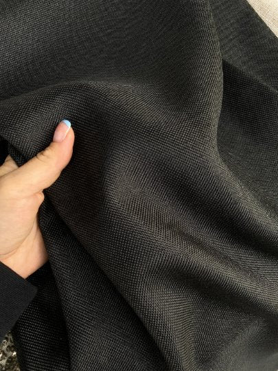 black Natural Linen, jet black, dark gray linen, textured linen, linen for woman, linen for shirts, linen for chair cover, premium linen, linen in low price, kikitextile linen