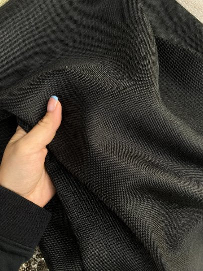 black Natural Linen, jet black, dark gray linen, textured linen, linen for woman, linen for shirts, linen for chair cover, premium linen, linen in low price, kikitextile linen