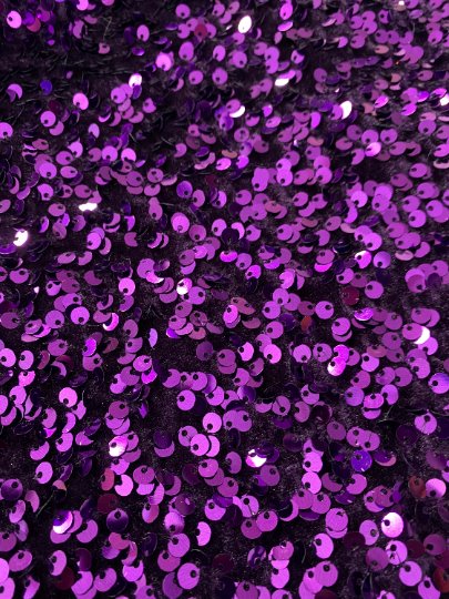 purple Sequin on Velvet, dark purple sequin on velvet, light purple sequin on velvet, shinny purple sequin on velvet, velvet on discount, velvet on sale, buy velvet online, kikitextile velvet, premium velvet, velvet for gown, velvet for woman, velvet for bride