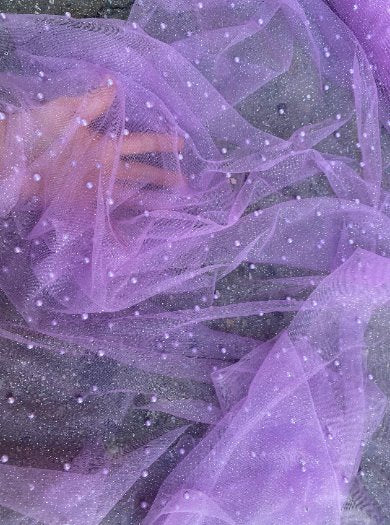 lavender glitter Pearl Tulle, light purple pearl Tulle, purple pearl tulle, lavender Pearl Tulle for party wear, lavender Pearl Tulle for dress, Pearl Tulle for woman, Pearl Tulle for bride, Pearl Tulle on discount, Pearl Tulle on sale, premium Pearl Tulle, buy Pearl Tulle online