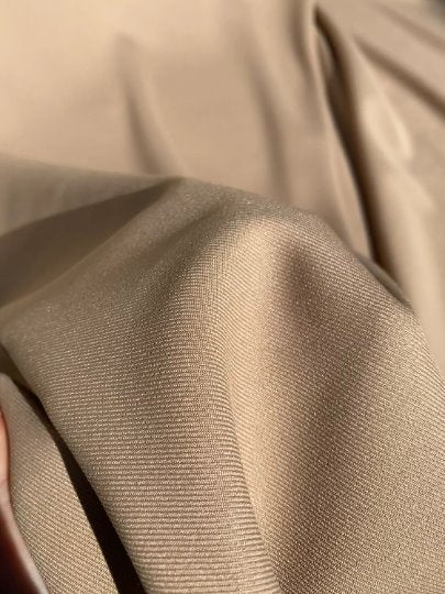 khaki Delaney Gabardine, brown Delaney Gabardine, light brown Delaney Gabardine, solid color Delaney Gabardine, Delaney Gabardine for woman, Delaney Gabardine for bride, premium Delaney Gabardine, Delaney Gabardine on discount, Delaney Gabardine on sale, Delaney Gabardine in low price