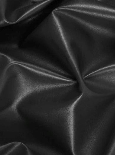 BLACK Matte Faux Leather Sheets, Faux Leather Sheets, Leather for