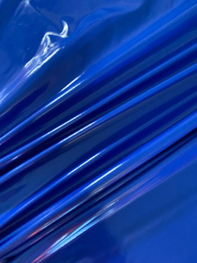 Royal Blue Glossy Stretch Patent Leathe/Latex
