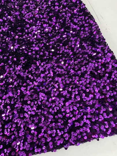 purple Sequin on Velvet, dark purple sequin on velvet, light purple sequin on velvet, shinny purple sequin on velvet, velvet on discount, velvet on sale, buy velvet online, kikitextile velvet, premium velvet, velvet for gown, velvet for woman, velvet for bride