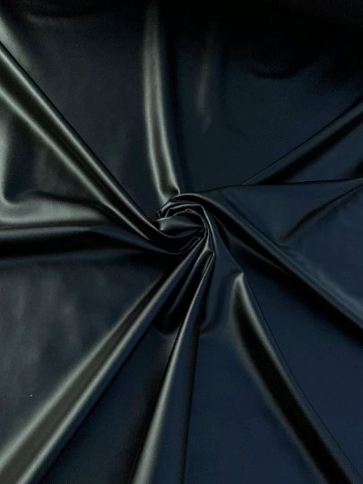 Black 4 Way Stretch Faux Leather