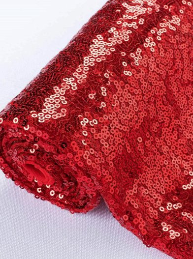 red sequin on mesh, red sequin stretch fabric, sequin on mesh for woman, sequin on mesh for bride, premium sequin on mesh, sequin on mesh in low price, cheap sequin on mesh