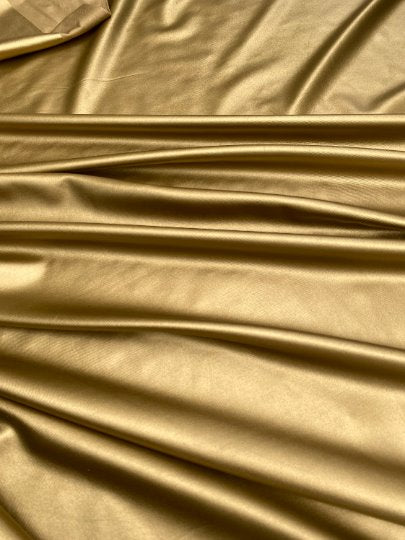 gold stretch Faux Leather, champagne Faux Leather, Faux Leather for jackets, Faux Leather for bags, Faux Leather on discount, Faux Leather on sale, premium Faux Leather, dusty gold Faux Leather, bright gold Faux Leather, Faux Leather for tops, Faux Leather for leggings