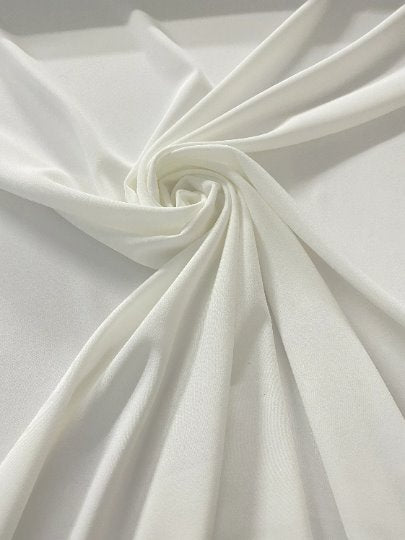 off white stretch Crepe, white stretch crepe, milky white stretch crepe, stretch crepe for woman, stretch crepe for bride,  crepe on discount, crepe in low price, crepe on sale, premium crepe, solid crepe