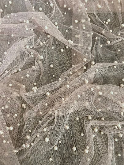 nude Pearl Tulle, white pearl Tulle, bright white pearl Tulle, off white Pearl Tulle, shinny Pearl Tulle, Pearl Tulle for woman, Pearl Tulle for bride, Pearl Tulle on discount, Pearl Tulle on sale, premium Pearl Tulle, buy Pearl Tulle online