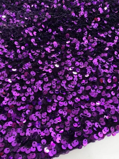Purple Sequin on Velvet