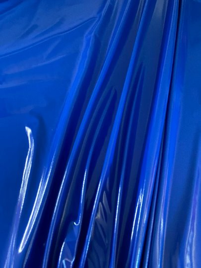 Royal Blue Glossy Stretch Patent Leathe/Latex