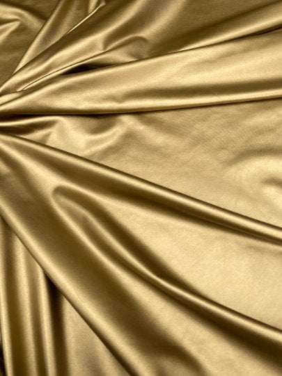 gold stretch Faux Leather, champagne Faux Leather, Faux Leather for jackets, Faux Leather for bags, Faux Leather on discount, Faux Leather on sale, premium Faux Leather, dusty gold Faux Leather, bright gold Faux Leather, Faux Leather for tops, Faux Leather for leggings