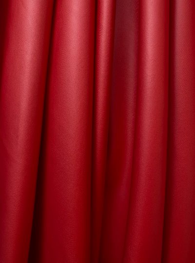 Shavali Fabric 2-Way Stretch Red Faux Leather Fabric by The Yard