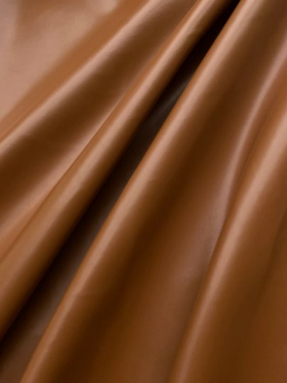 cognac stretch Faux Leather, dark brown leather, shiny faux leather, chocolate faux leather for woman, faux leather for costumes, faux leather for home decor, 2 way stretch faux leather, leather for blazers, cheap leather, discounted leather, leather on sale