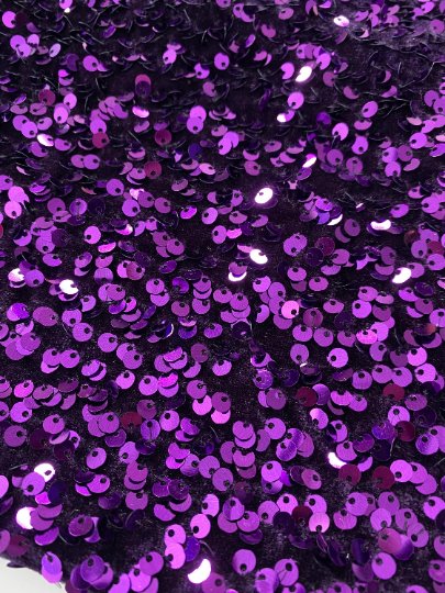 purple Sequin on Velvet, dark purple sequin on velvet, light purple sequin on velvet, shinny purple sequin on velvet, velvet on discount, velvet on sale, buy velvet online, kikitextile velvet, premium velvet, velvet for gown, velvet for woman, velvet for bride