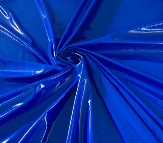 Royal Blue Glossy Stretch Patent Leathe/Latex