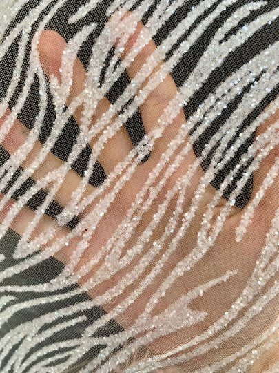 White Glitter Lace, off white lace Glitter, bright white Lace, pearl white lace, lace for woman, lace for bride,  lace on discount, lace on sale, premium lace, kiki textile lace, lace for party wear dresses, lace on mesh