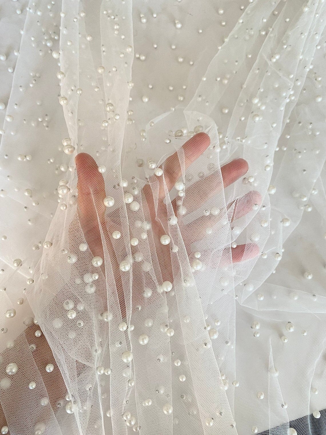 off white Pearl Tulle, white pearl Tulle, bright white pearl tulle, milky white Pearl Tulle, shinny Pearl Tulle, Pearl Tulle for woman, Pearl Tulle for bride, Pearl Tulle on discount, Pearl Tulle on sale, premium Pearl Tulle, buy Pearl Tulle online