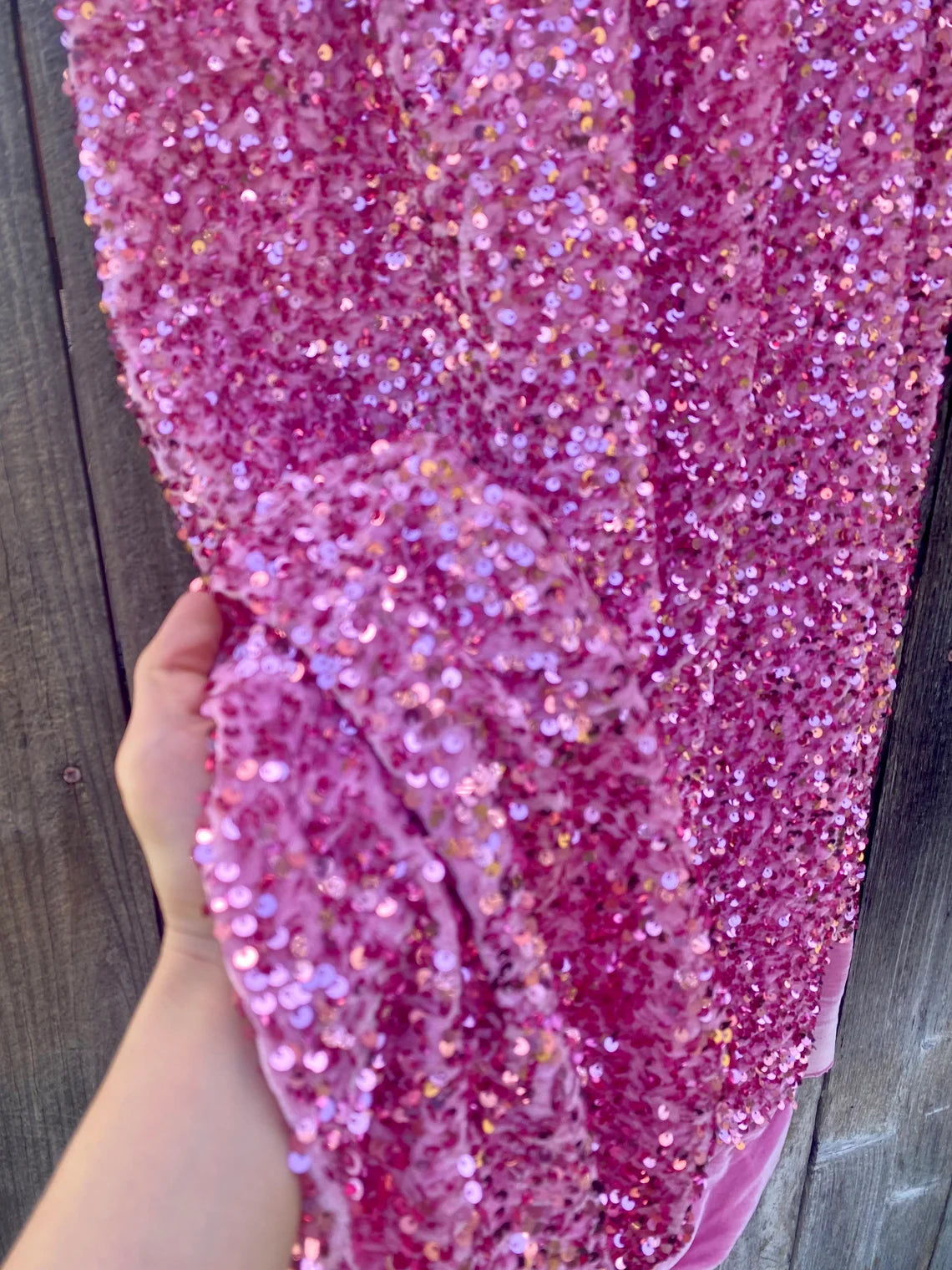  pink Sequin on Velvet, velvet cloth, pink velvet, sequin stretch velvet, velvet for gown, stretch velvet, velvet fabric with sequin, solid velvet, rose pink sequin fabric, sequin fabric for gown, 4 way stretch velvet