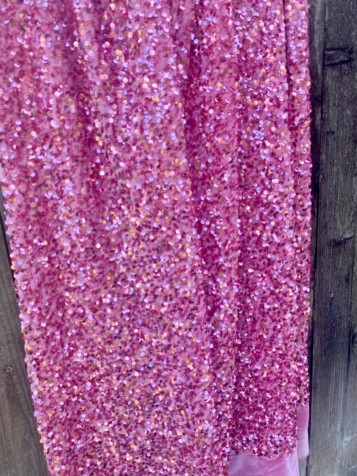  pink Sequin on Velvet, velvet cloth, pink velvet, sequin stretch velvet, velvet for gown, stretch velvet, velvet fabric with sequin, solid velvet, rose pink sequin fabric, sequin fabric for gown, 4 way stretch velvet