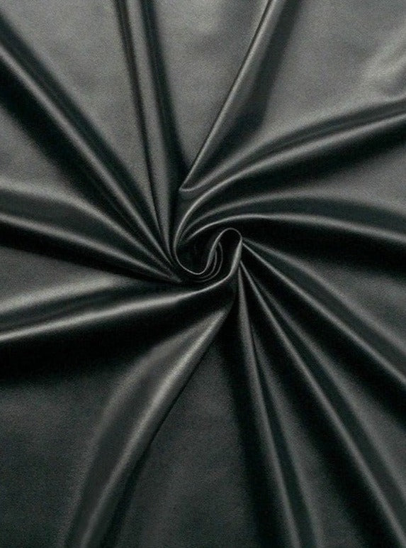 black 2 way stretch Faux Leather, black Faux Leather, Faux Leather for jackets, Faux Leather for bags, Faux Leather on discount, Faux Leather on sale, premium Faux Leather, dark grey Faux Leather, jet black Faux Leather, Faux Leather for tops, Faux Leather for leggings