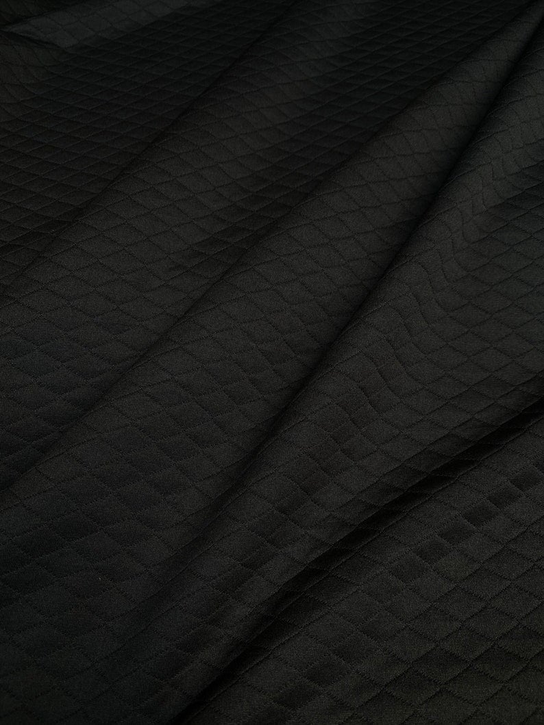 Mini Diamond Black Quilted Knit, Mini Diamond dark grey Quilted Knit, quilted knit for woman, quilted knit for jackets, quilted knit for coats, premium knit, quilted knit on sale, low price knit, buy knit online, cheap quilted knit