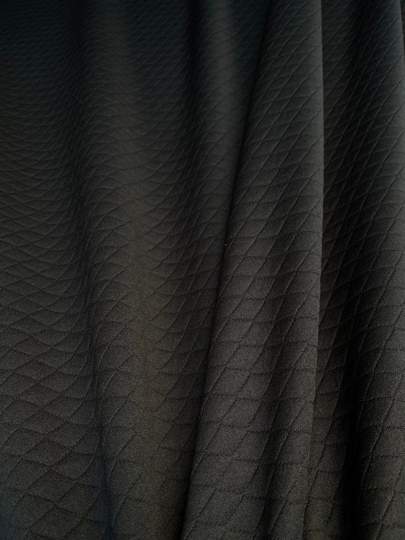 Mini Diamond Black Quilted Knit, Mini Diamond dark grey Quilted Knit, quilted knit for woman, quilted knit for jackets, quilted knit for coats, premium knit, quilted knit on sale, low price knit, buy knit online, cheap quilted knit