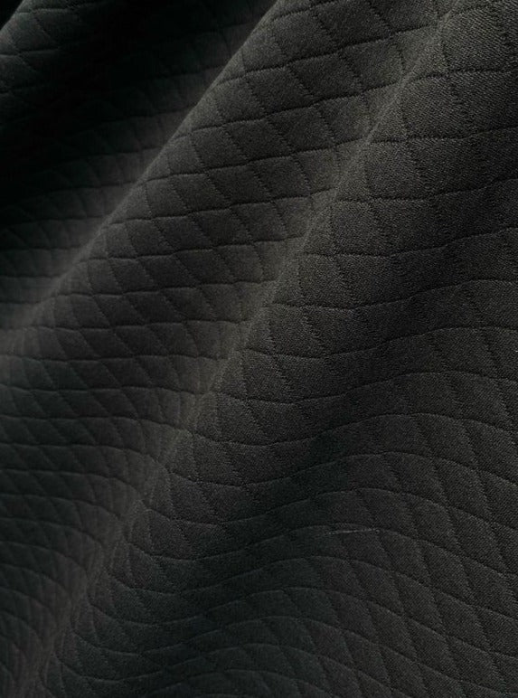 Mini Diamond Black Quilted Knit, Mini Diamond dark grey Quilted Knit, quilted knit for woman, quilted knit for jackets, quilted knit for coats, premium knit, quilted knit on sale, low price knit, buy knit online, cheap quilted knit
