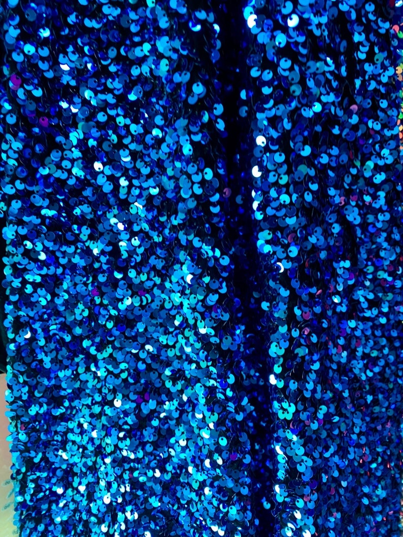 Iridescent blue Sequin on Stretch Velvet, blue Sequin on Stretch Velvet, light blue Sequin on Stretch Velvet, dark blue Sequin on Stretch Velvet, shinny Sequin on Stretch Velvet, premium Sequin on Stretch Velvet, cheap velvet, velvet on discount, buy velvet online