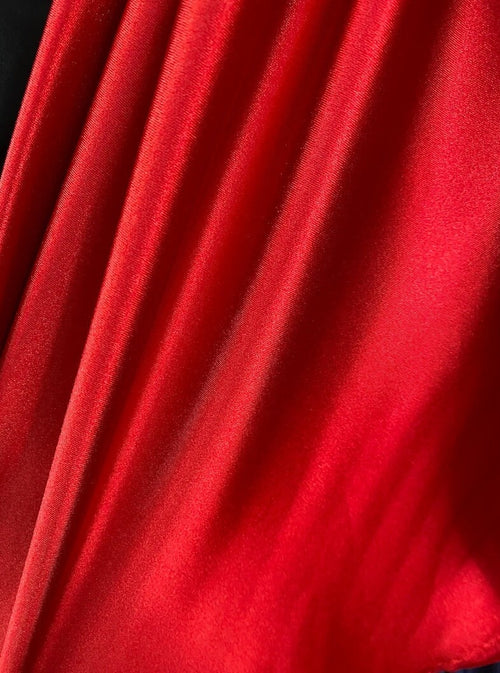Red Shiny Nylon Spandex