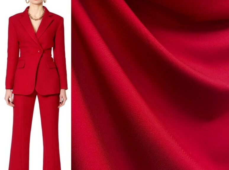 red Delaney Gabardine, dark red Delaney Gabardine, light red Delaney Gabardine, blood red Delaney Gabardine, Delaney Gabardine for woman, Delaney Gabardine for bride, premium Delaney Gabardine, Delaney Gabardine on discount, Delaney Gabardine on sale, Delaney Gabardine in low price